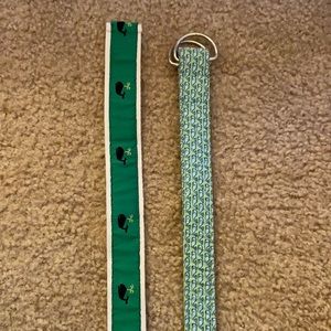 Vineyard vines belt and Ralph Lauren